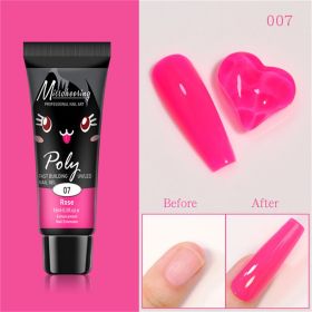 15ml a Piece Nail Crystal Fluorescent Extension Adhesive Without Paper Holder Painless Nail Exten (Color: 7)