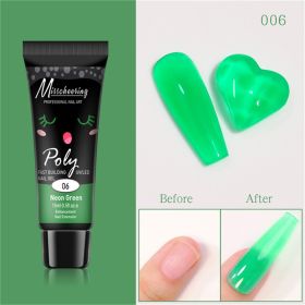 15ml a Piece Nail Crystal Fluorescent Extension Adhesive Without Paper Holder Painless Nail Exten (Color: 6)