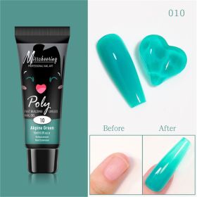 15ml a Piece Nail Crystal Fluorescent Extension Adhesive Without Paper Holder Painless Nail Exten (Color: 10)